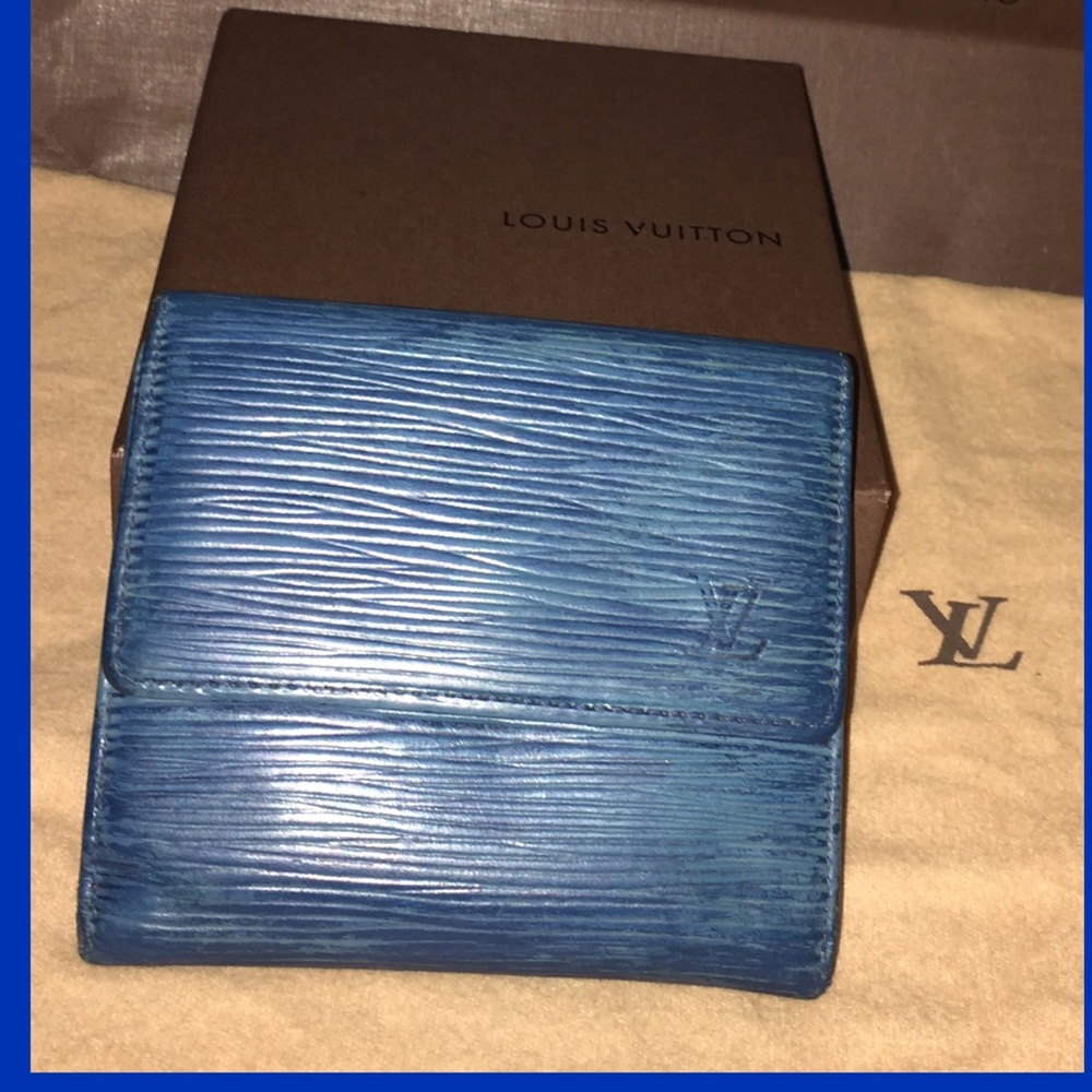 SOLD Louis Vuitton Blue Epi Wallet